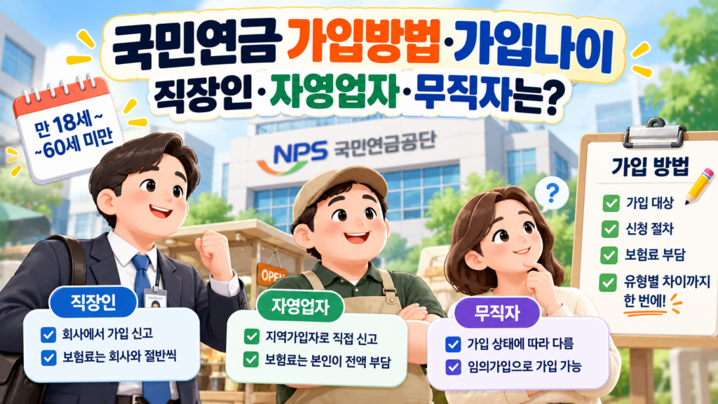 국민연금 가입방법과 가입나이 썸네일