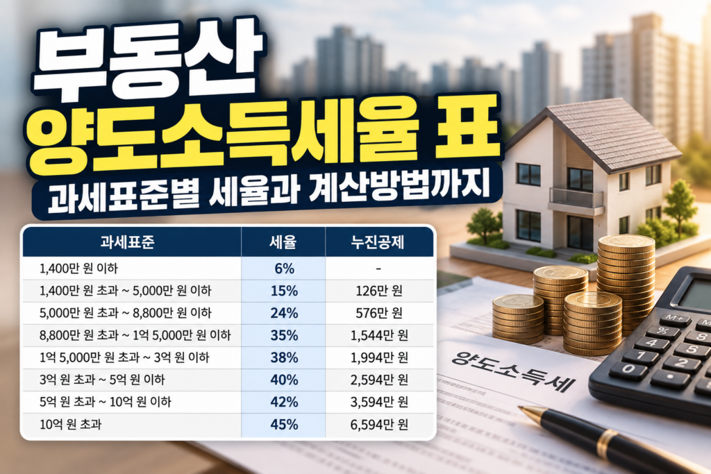 양도소득세율표 썸네일